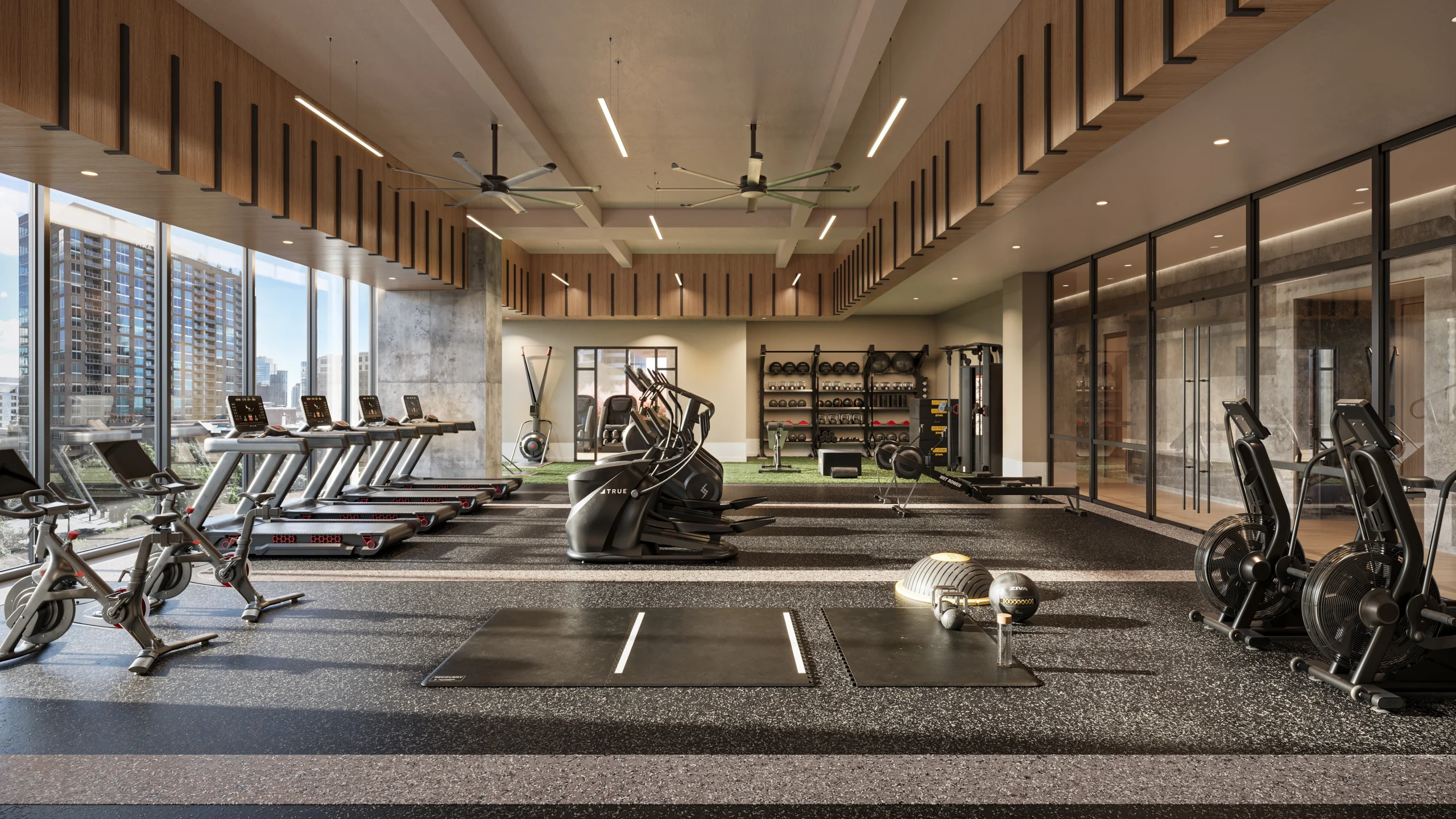 The Well offers state-of-the-art fitness equipment and studio space