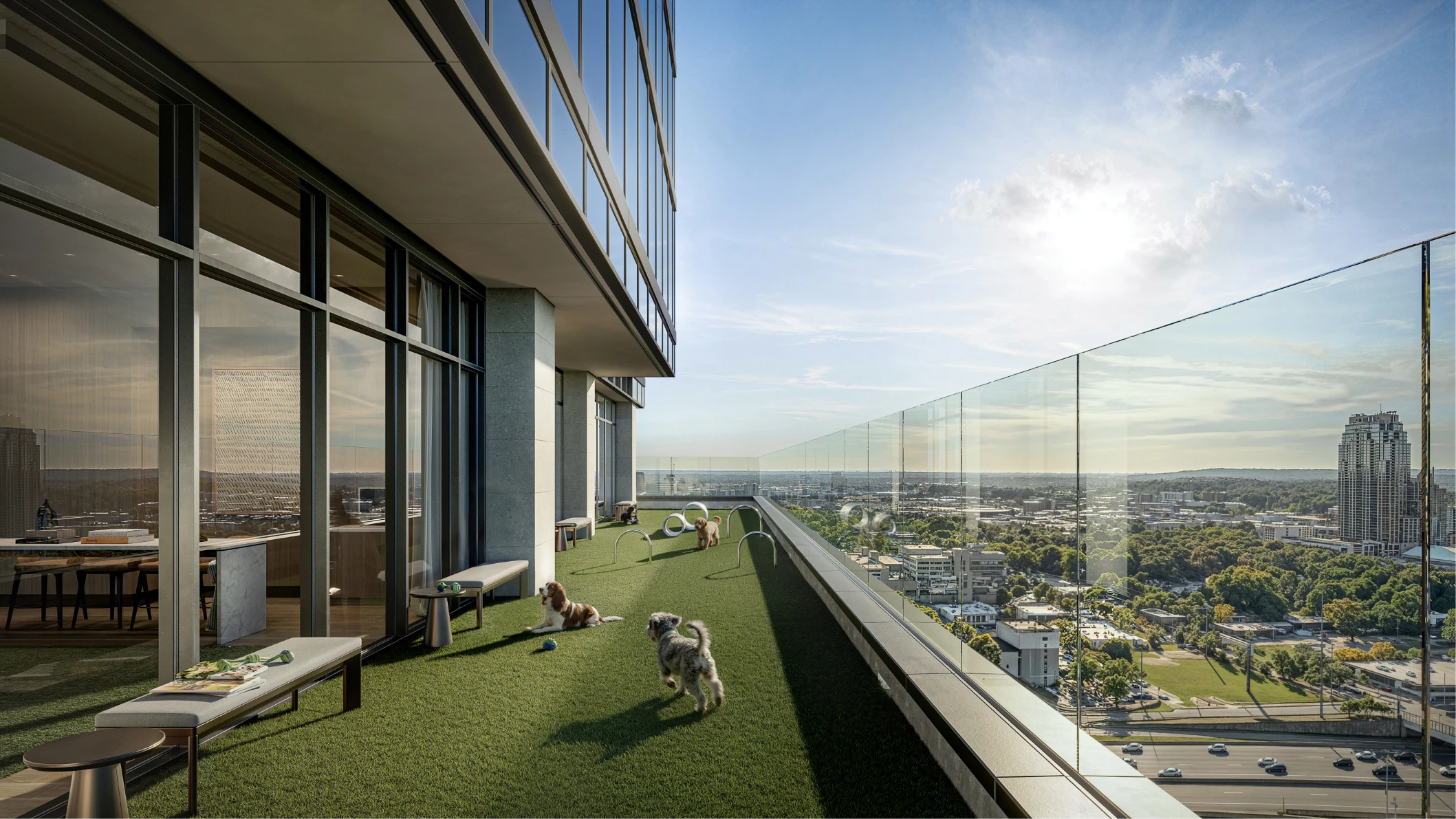 Alina Club’s 20th-floor dog run