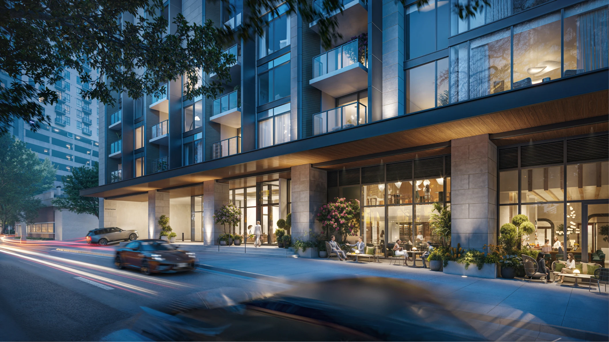 Alina’s ground floor offers retail and dining options.